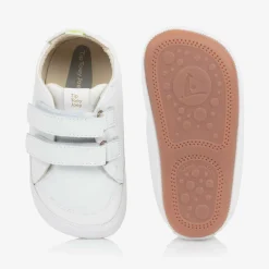 White Leather Baby Trainers