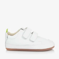 White Leather Baby Trainers