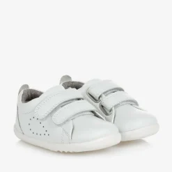 White Leather First-Walker Baby Trainers