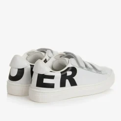 White Leather Logo Trainers