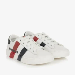 White Leather Logo Trainers