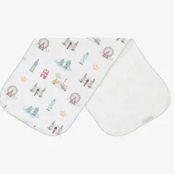 White London Getaway Burping Cloth (48cm)