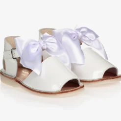 White Patent Leather Sandals