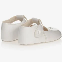 White Patent Pre-Walker Shoes