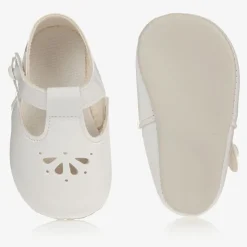 White Patent Pre-Walker Shoes
