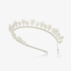 White Pearl & Crystal Tiara