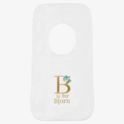 White Personalised 'B' Initial Bib