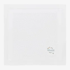 White Personalised Cotton Blanket (88cm)