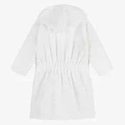 White Personalised Feather Bathrobe