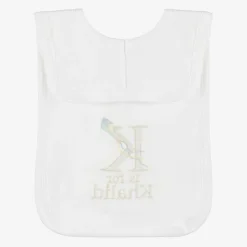 White Personalised 'K' Initial Bib