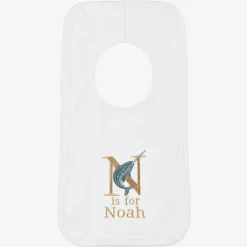 White Personalised 'N' Initial Bib