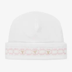 White Pima Cotton Baby Hat