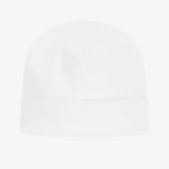 White Pima Cotton Baby Hat