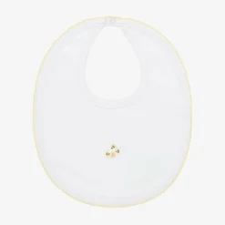 White Pima Cotton Bee Hive Bib