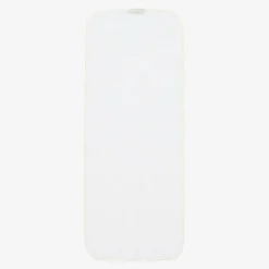 White Pima Cotton Cheery Chicks Burp Cloth (49cm)