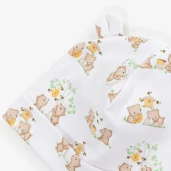 White Pima Cotton Honey Bear Cubs Hat
