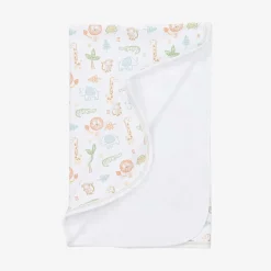 White Pima Jungle Adventure Blanket (72cm)