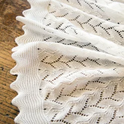 White Shawl & Bib Baby Gift Set