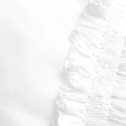 White Smocked Baby Bonnet