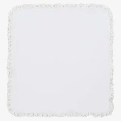 White Supima Cotton Delicate Pink Blanket (80cm)