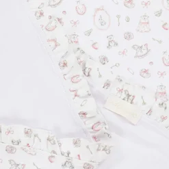 White Supima Cotton Delicate Pink Blanket (80cm)