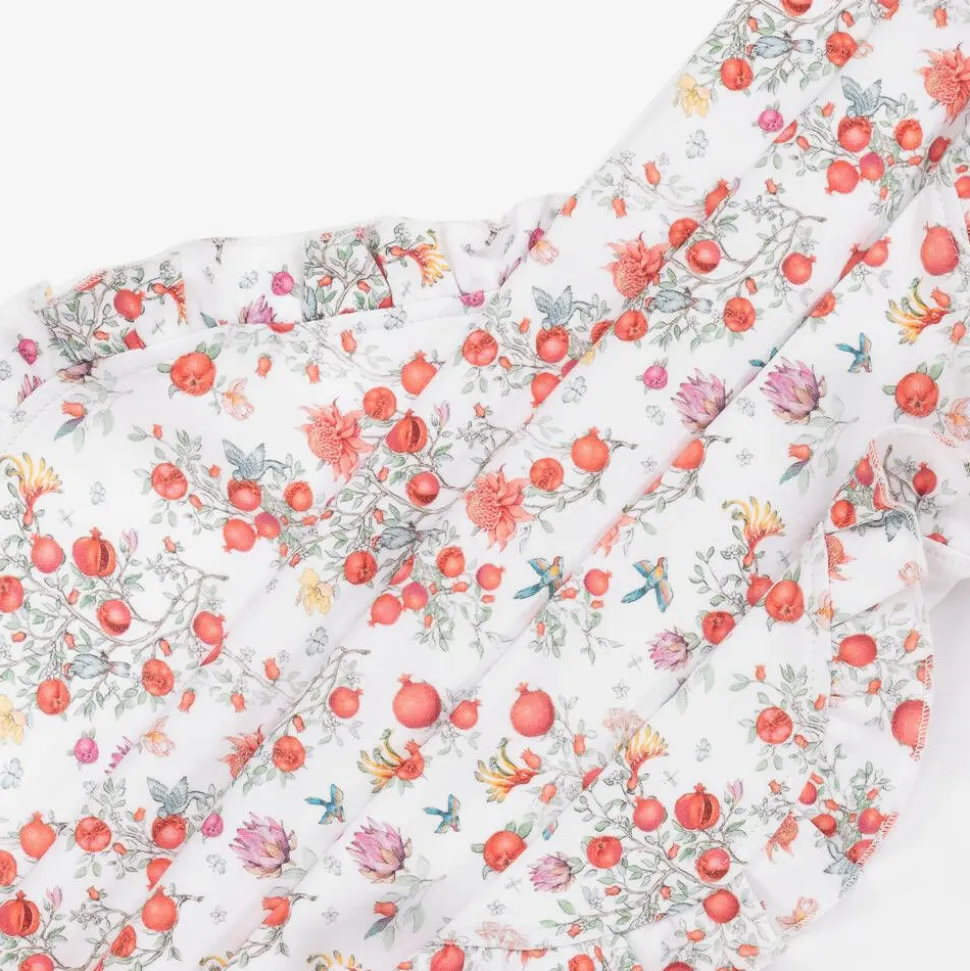 White Supima Cotton Pomegranate Blanket (84cm)