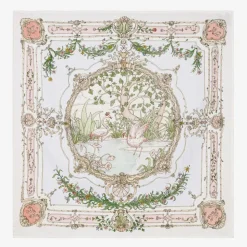 White Tapestry Swaddle (97cm)