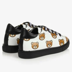 White Teddy Bear Logo Trainers