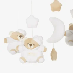 White Teddy Bear Musical Cot Mobile (40cm)