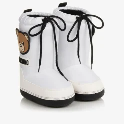 White Teddy Bear Snow Boots