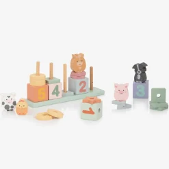 Wooden Farmyard Animal Counting Game (25cm)