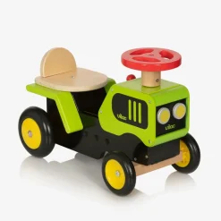 Wooden Green Ride-On Tractor (47cm)