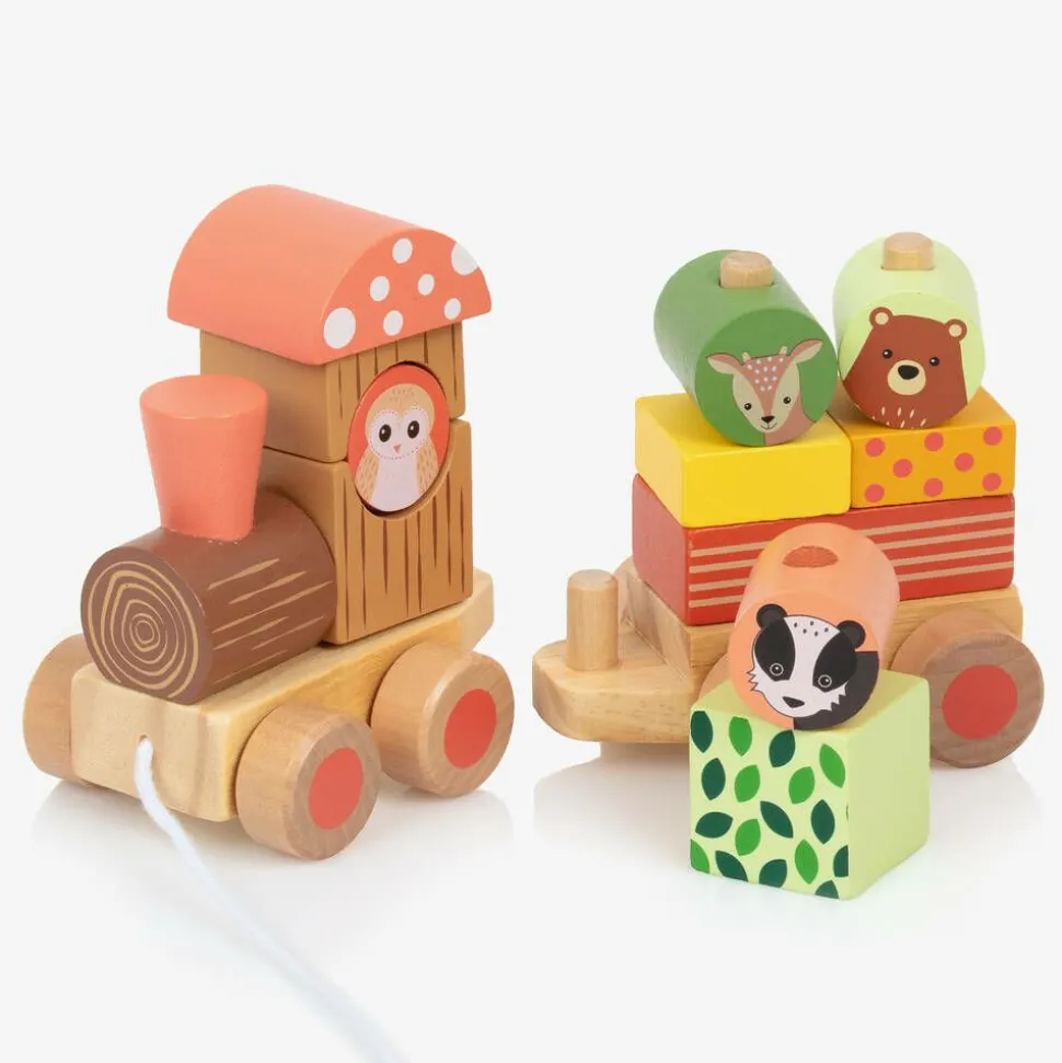 Woodland Animal Puzzle Train Toy (26cm)