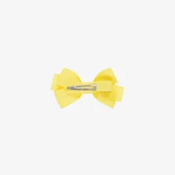 Yellow Bow Hair Clip (7cm)