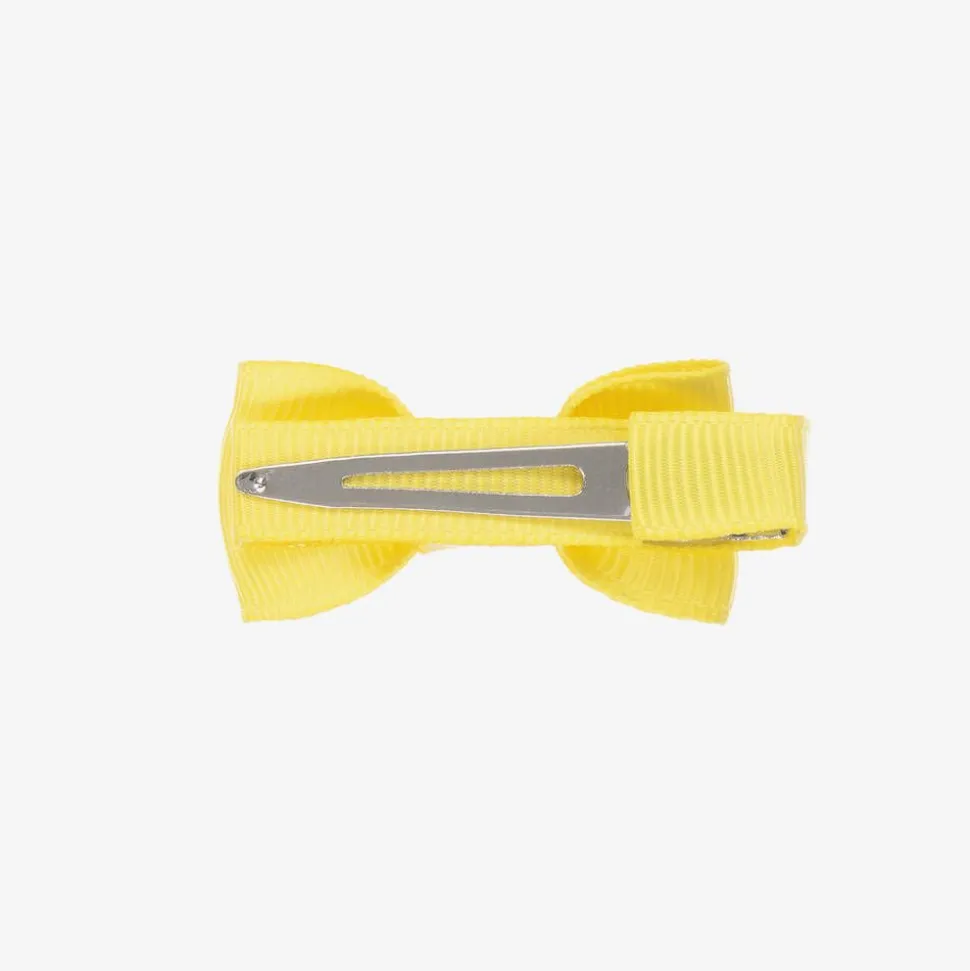 Yellow Bow Hair Clip (5cm)
