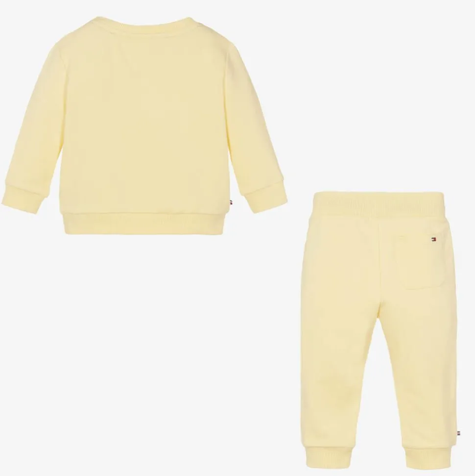 Yellow Cotton Baby Tracksuit