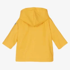 Yellow Hooded Baby Raincoat