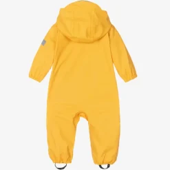 Yellow Hooded Baby Rainsuit