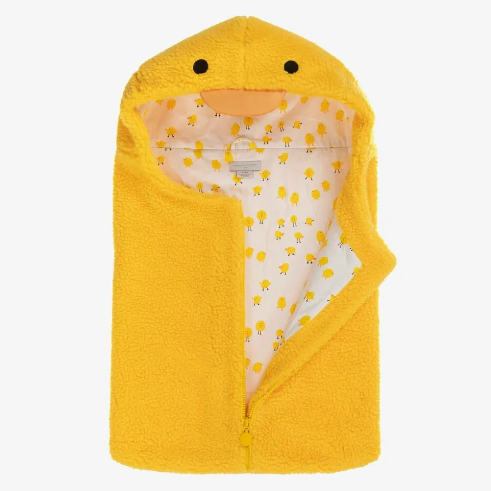 Yellow Sherpa Fleece Baby Chick Nest (70cm)